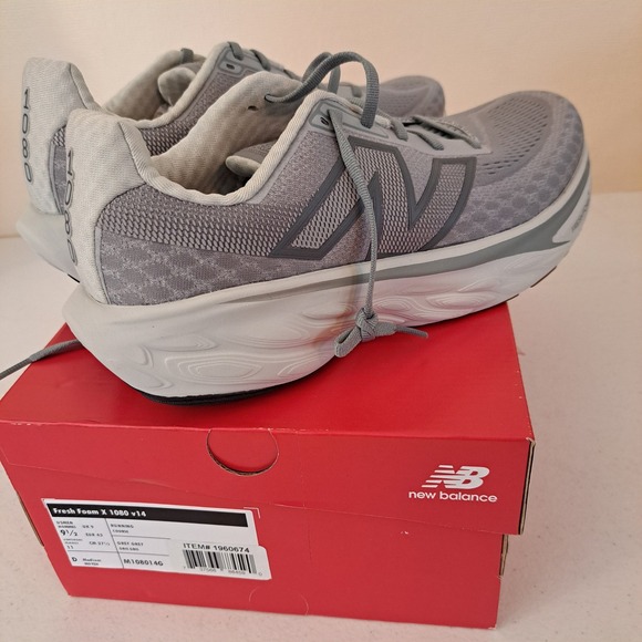 New Balance Fresh Foam X 1080 v13 9.5 Grey Excellent Running Shoes 1167-2625-B30 main image 9